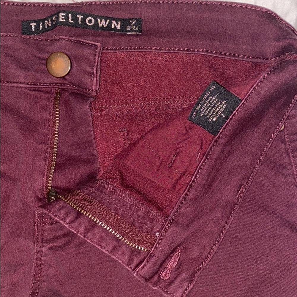 Burgundy Shorts 💋